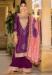 Picture of Excellent Chiffon Purple Straight Cut Salwar Kameez