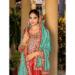 Picture of Chiffon Fire Brick Straight Cut Salwar Kameez