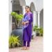 Picture of Superb Chiffon Purple Readymade Salwar Kameez