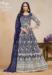 Picture of Splendid Net Dark Slate Blue Anarkali Salwar Kameez