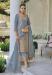 Picture of Shapely Chiffon Slate Grey Readymade Salwar Kameez