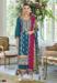 Picture of Superb Chiffon Teal Readymade Salwar Kameez