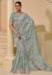 Picture of Magnificent Silk Dark Sea Green Saree