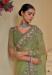 Picture of Appealing Silk Dark Olive Green Saree