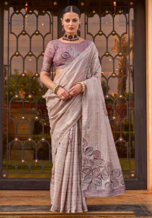 Picture of Sightly Silk Rosy Brown Saree