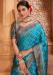 Picture of Alluring Satin & Silk Dark Turquoise Saree