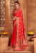 Picture of Magnificent Satin & Silk Crimson Saree