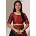 Picture of Lovely Silk Dark Olive Green Lehenga Choli