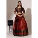 Picture of Delightful Silk Dark Red Lehenga Choli