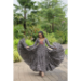 Picture of Pleasing Cotton Slate Grey Party Wear Gown