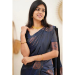 Picture of Wonderful Silk Navy Blue Saree