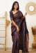 Picture of Lovely Silk Dim Gray Saree