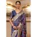 Picture of Well Formed Silk Slate Grey Saree