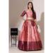 Picture of Grand Silk Light Coral Lehenga Choli