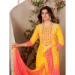 Picture of Good Looking Chiffon Orange Readymade Salwar Kameez