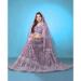 Picture of Magnificent Net Dim Gray Lehenga Choli