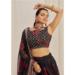 Picture of Appealing Organza Black Lehenga Choli