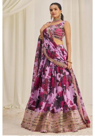 Picture of Taking Organza Grey Lehenga Choli