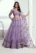 Picture of Magnificent Net Light Slate Grey Lehenga Choli