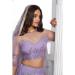 Picture of Magnificent Net Light Slate Grey Lehenga Choli