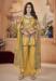 Picture of Sightly Silk Golden Rod Straight Cut Salwar Kameez