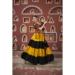 Picture of Well Formed Silk Dark Golden Rod Lehenga Choli