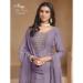 Picture of Chiffon & Organza Rosy Brown Straight Cut Salwar Kameez