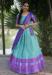 Picture of Well Formed Silk Medium Aqua Marine Lehenga Choli