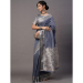 Picture of Fine Linen Dark Slate Grey Saree