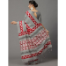 Picture of Comely Linen Fire Brick Saree