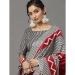 Picture of Comely Linen Fire Brick Saree