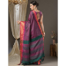 Picture of Good Looking Silk Dark Olive Green Saree