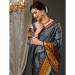 Picture of Sightly Silk Slate Grey Saree