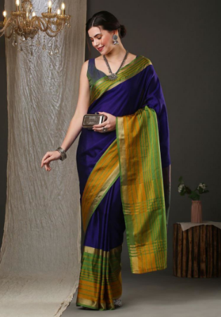 Picture of Classy Silk Purple Saree