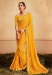 Picture of Bewitching Chiffon & Georgette Golden Rod Saree