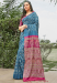 Picture of Bewitching Georgette & Silk Dark Slate Blue Saree