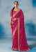 Picture of Classy Georgette & Silk Medium Violet Red Saree