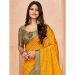 Picture of Enticing Georgette & Silk Dark Orange Saree