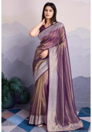 Picture of Beauteous Silk Dim Gray Saree