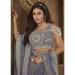 Picture of Resplendent Net Slate Grey Lehenga Choli