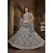 Picture of Resplendent Net Slate Grey Lehenga Choli