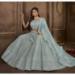 Picture of Magnificent Net Light Blue Lehenga Choli