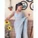 Picture of Pleasing Georgette Light Blue Saree