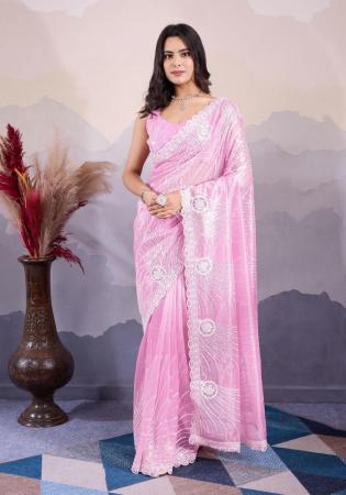 Picture of Comely Net Thistle Saree