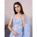 Picture of Exquisite Net Light Sky Blue Saree