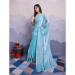 Picture of Stunning Silk Pale Turquoise Saree