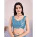 Picture of Magnificent Net Steel Blue Saree