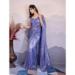 Picture of Splendid Net Light Steel Blue Saree