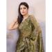 Picture of Pretty Silk Dark Olive Green Saree