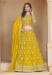 Picture of Fascinating Organza Dark Golden Rod Lehenga Choli